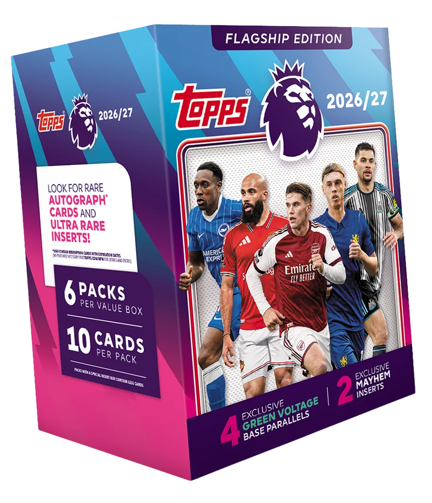 PRE ORDER - Topps Flagship Premier League 2026/27 Trading Cards - Value Box