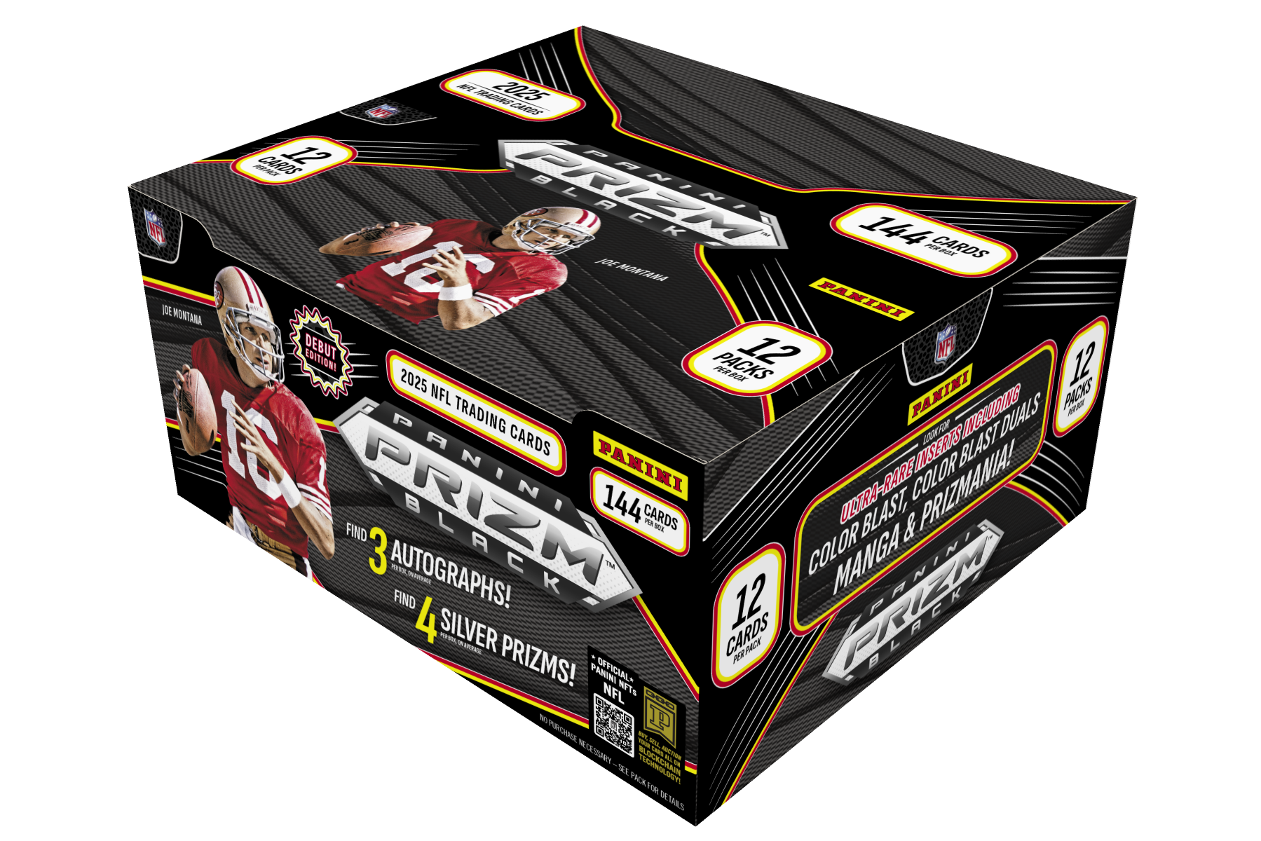 2025 Panini Prizm Black Football Hobby Box