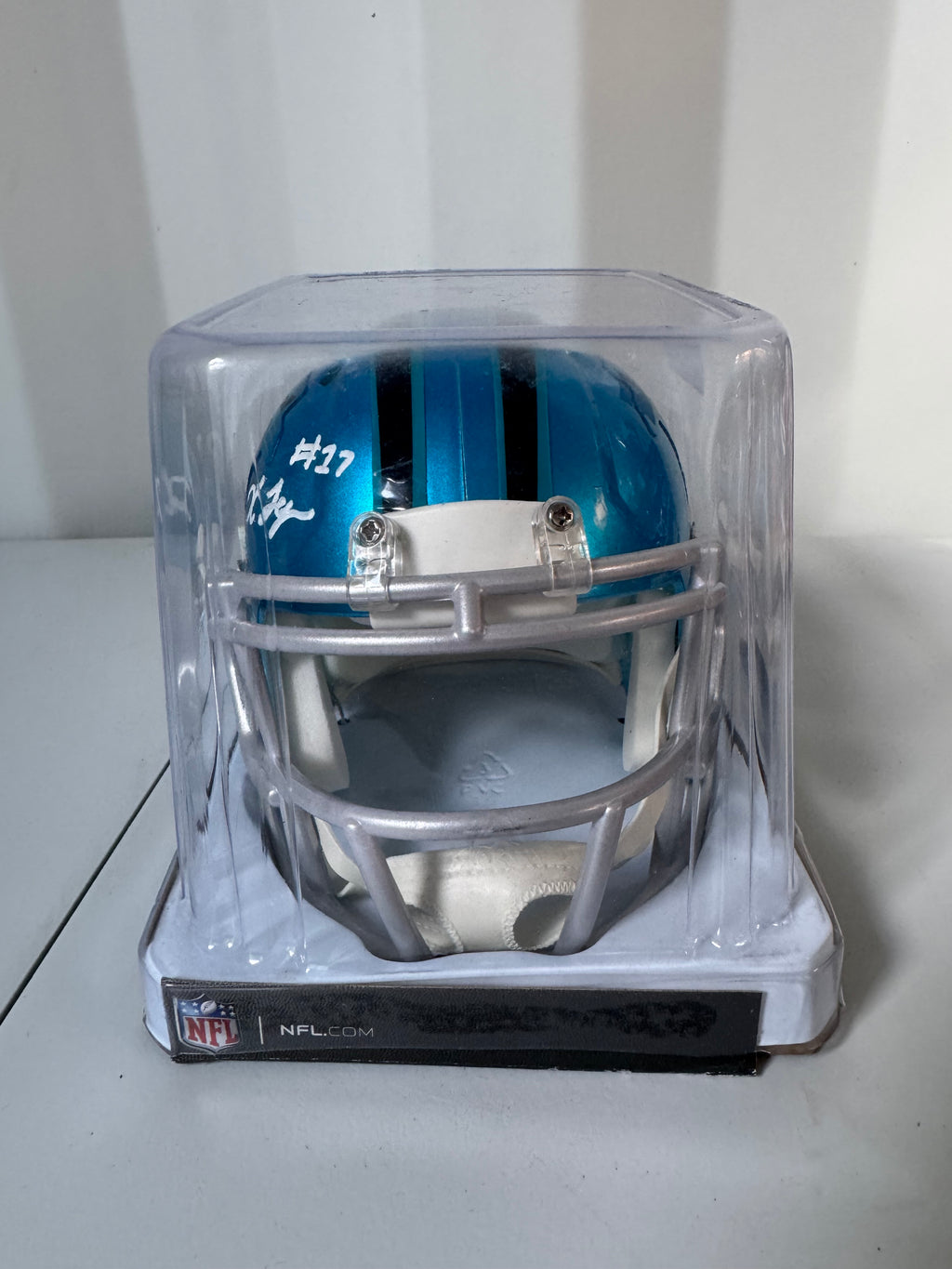 Xavier Legette Signed Flash Alternate Mini Helmet (Panthers - Beckett COA)