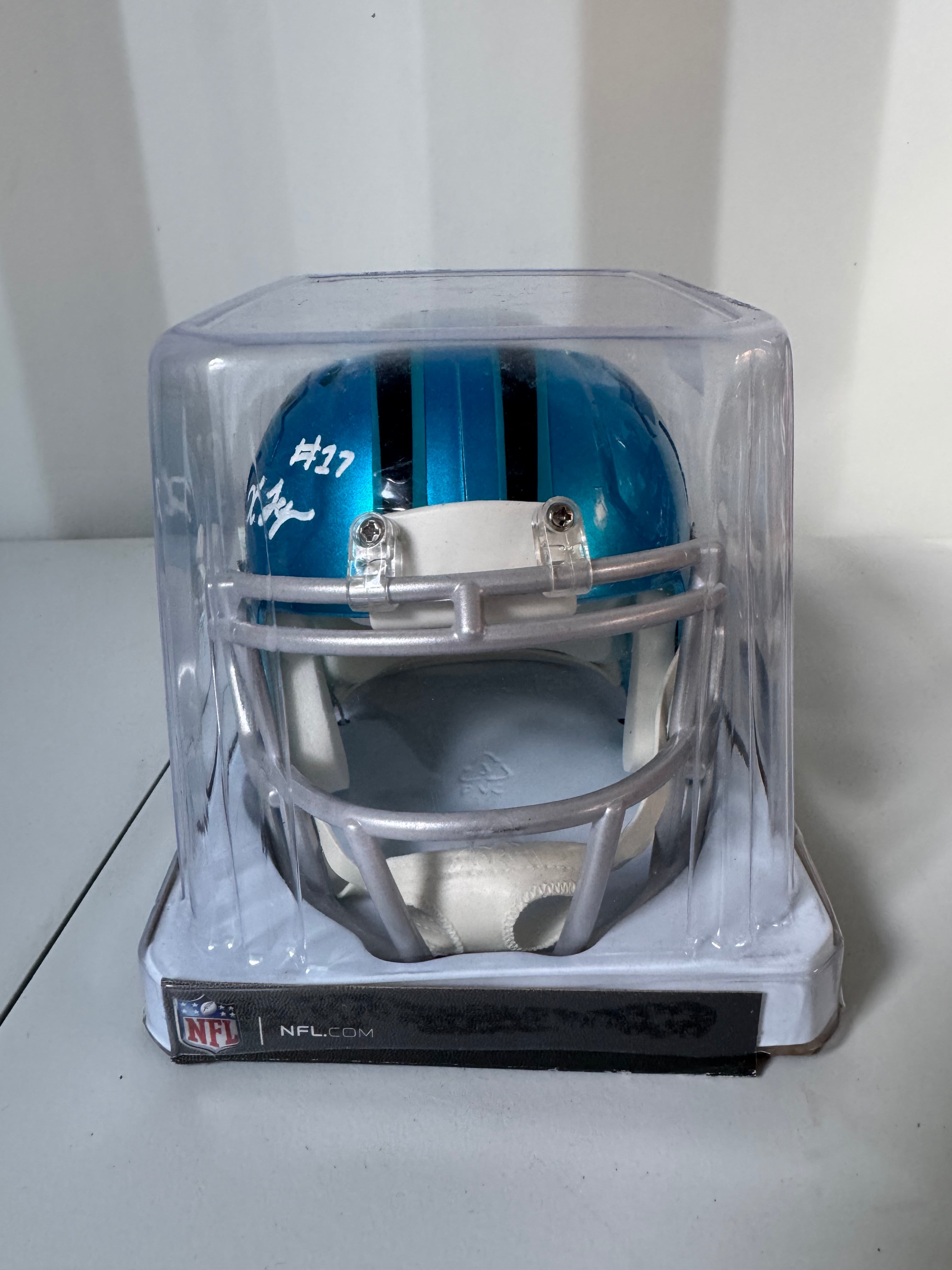 Xavier Legette Signed Flash Alternate Mini Helmet (Panthers - Beckett COA)