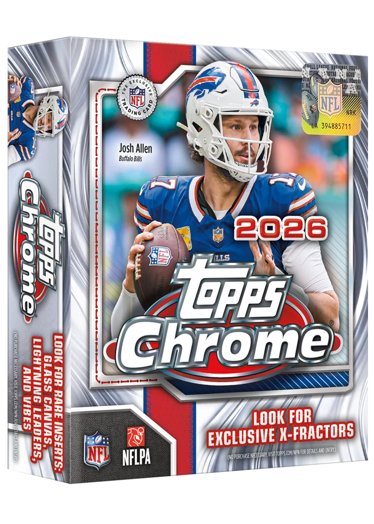2026 Topps Chrome Football Mega Box (PRE-ORDER)