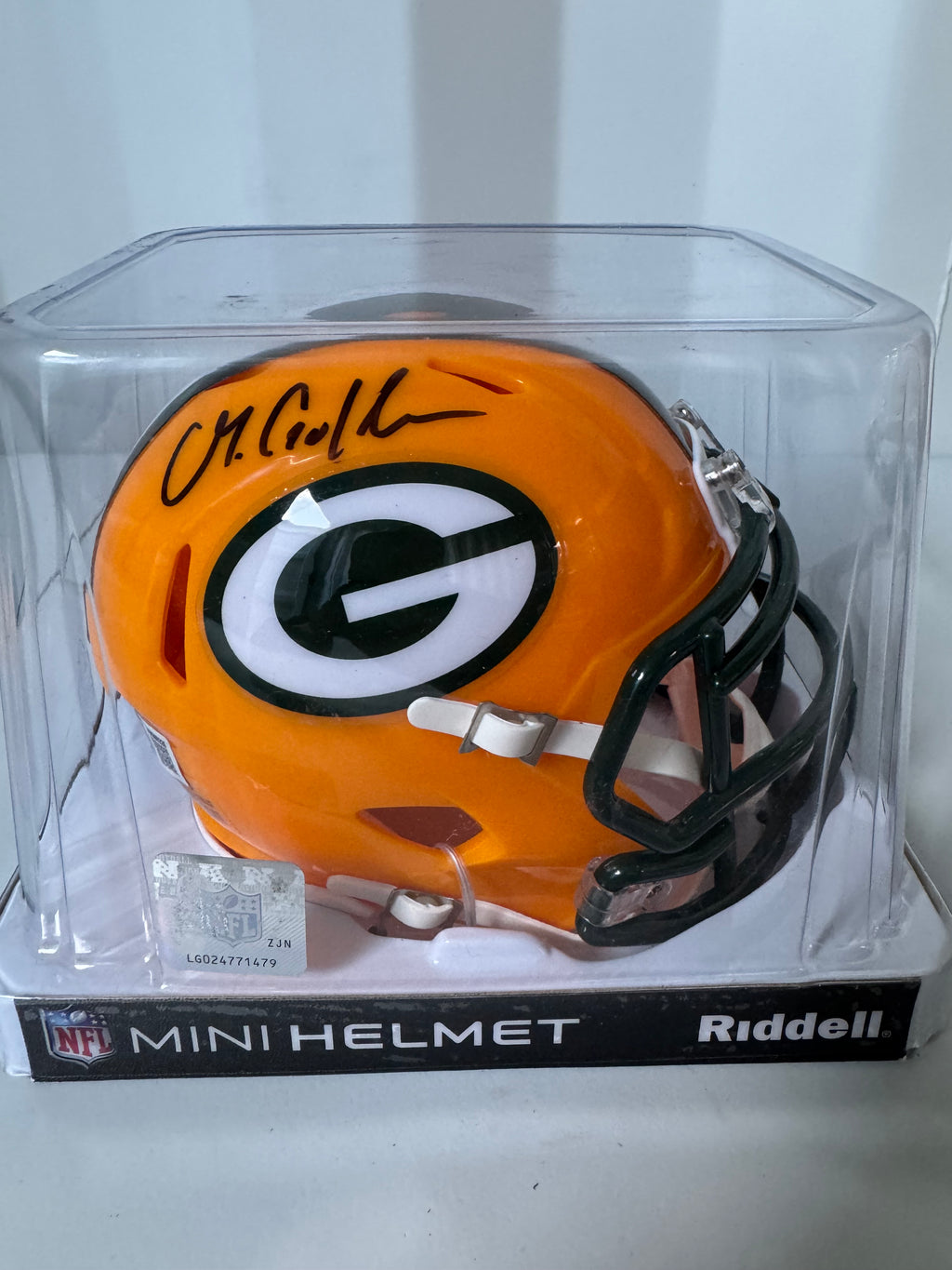 Matthew Golden Signed Mini Helmet (Packers - Beckett COA)