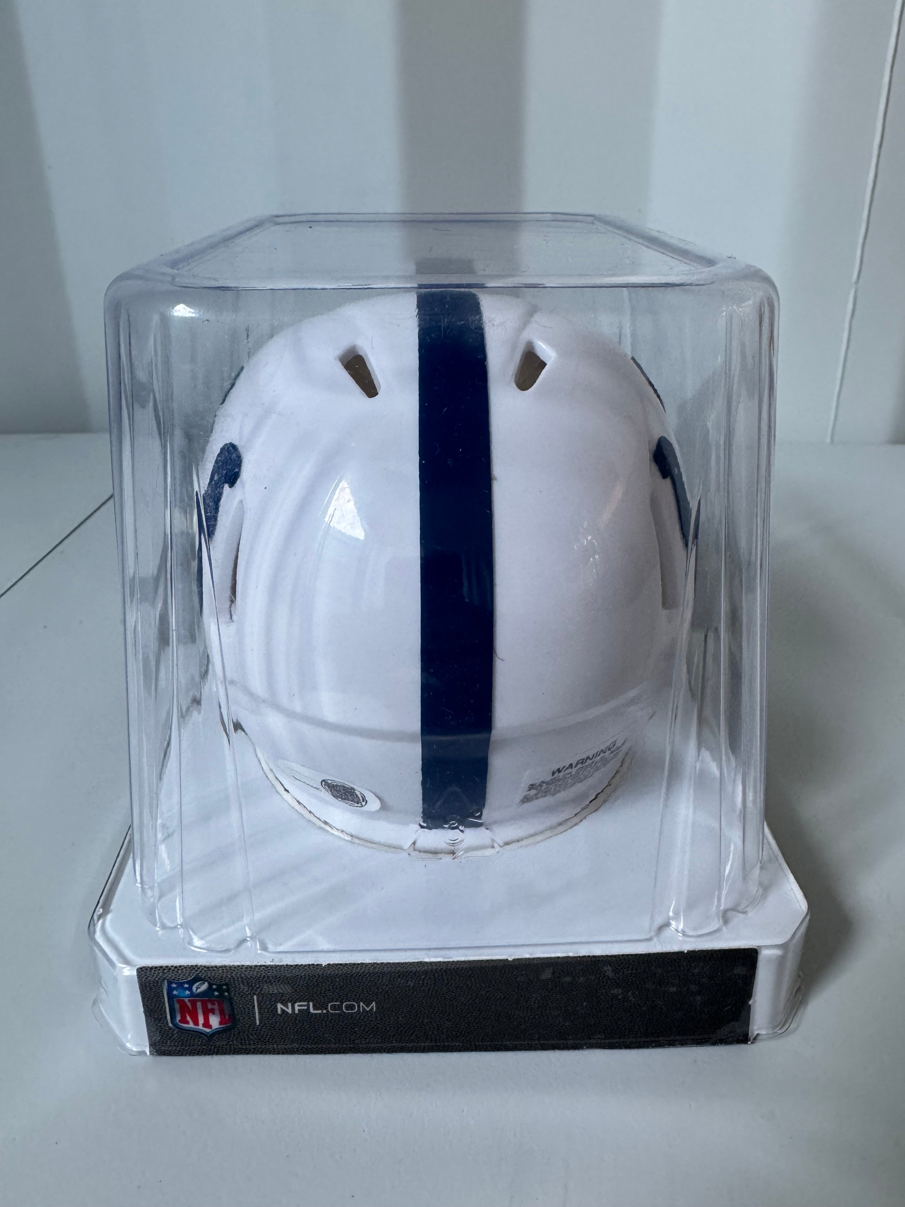 Riley Leonard Signed Mini Helmet (Colts - JSA COA)