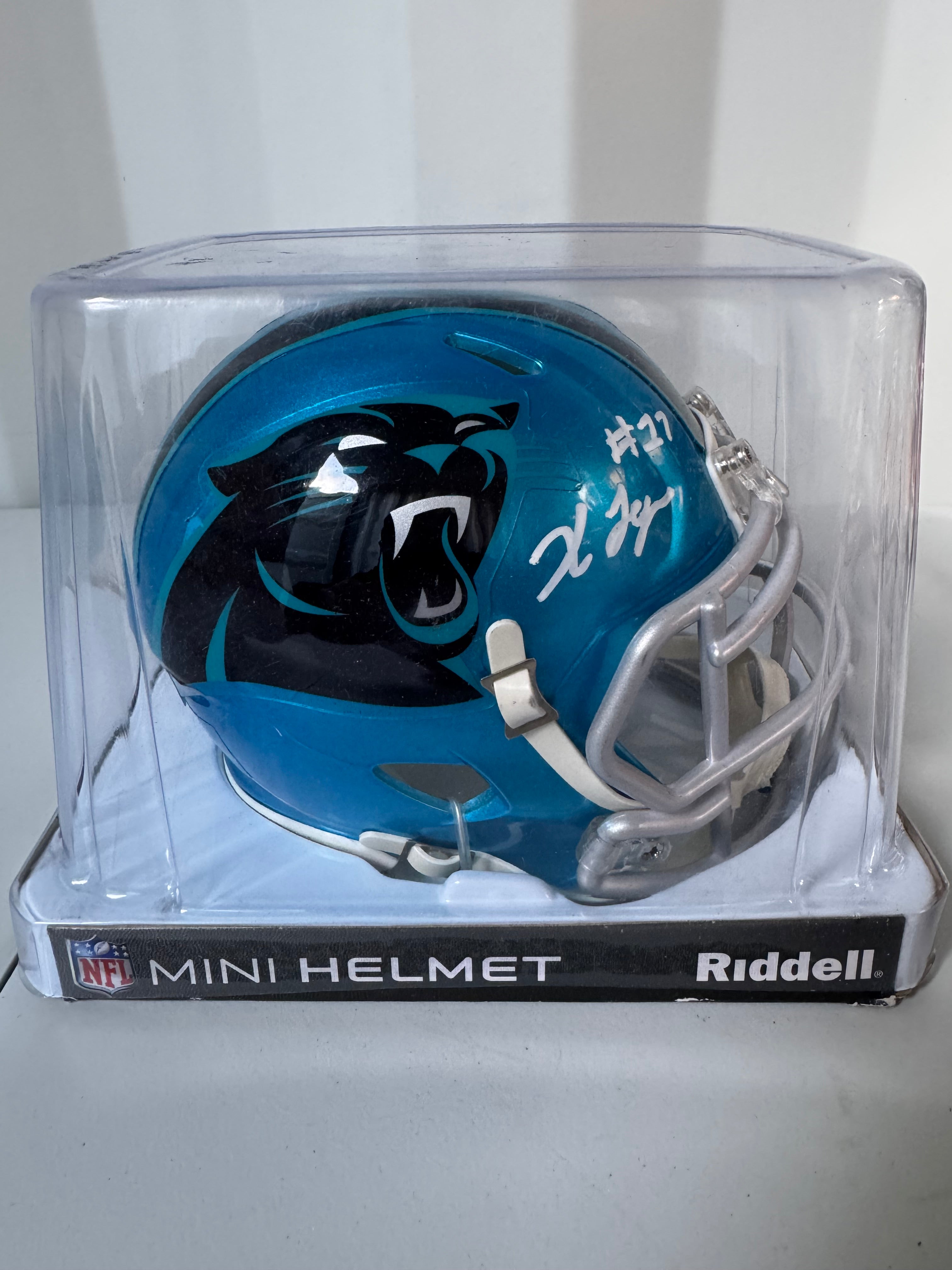 Xavier Legette Signed Flash Alternate Mini Helmet (Panthers - Beckett COA)