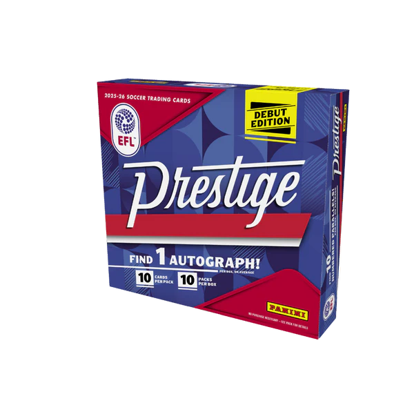 2025-26 Panini Prestige EFL Soccer Hobby Preferred Box