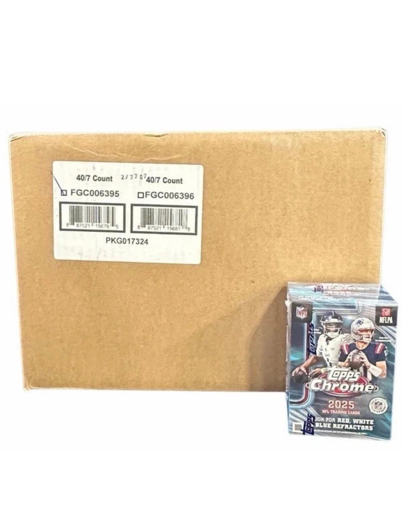 2025 Topps Chrome Football (NFL) Blaster Box Case (40 Boxes)