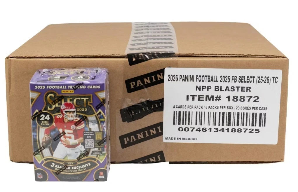 2025 Panini Select Football (NFL) Blaster Case (20 Boxes)