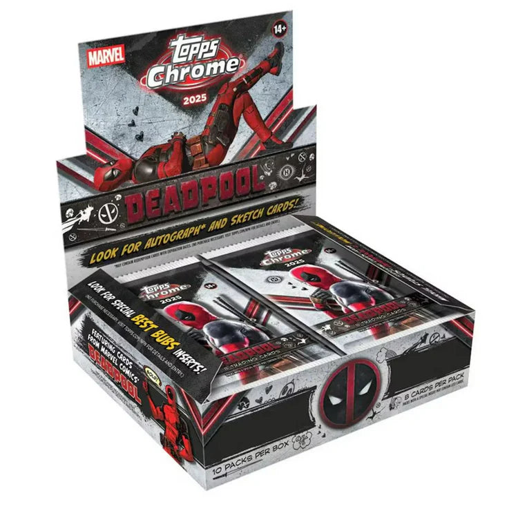Pre Order - 2025 Topps Chrome Deadpool Hobby Box