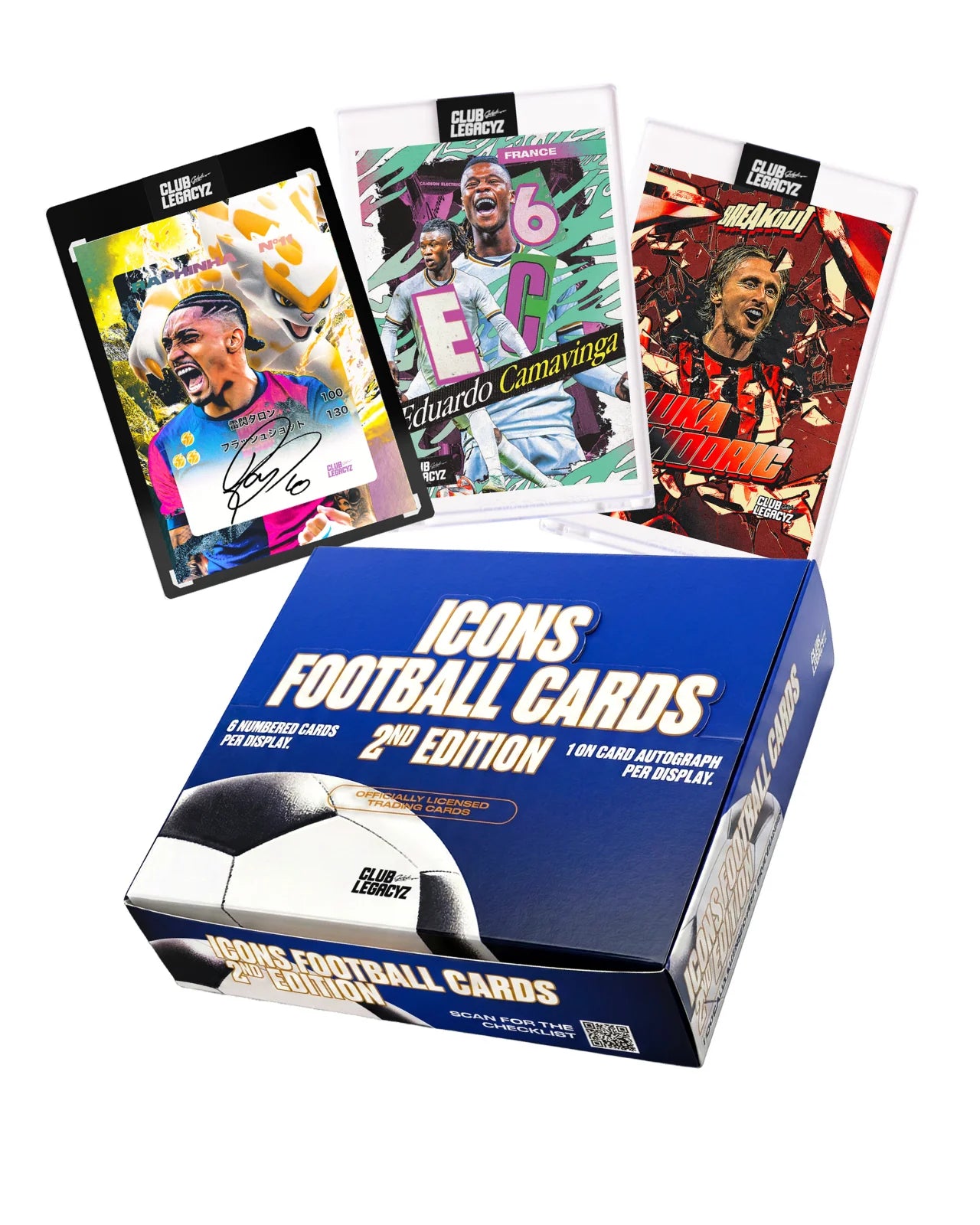 2025 Club Legacyz Icons Football (Soccer) 2nd Edition Hobby Display